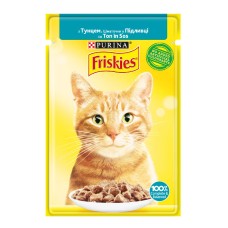 Friskies Консервы для взрослых кошек с тунцом кусочки в подливе