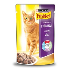Friskies Консервы для взрослых кошек с ягненком кусочки в подливе
