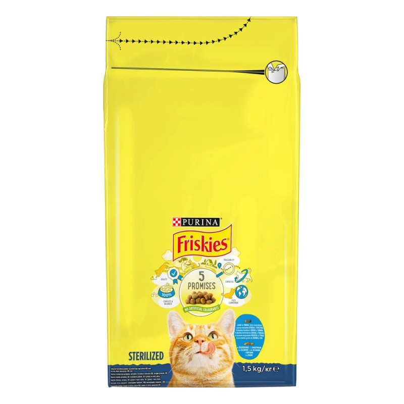 Friskies Neutered Сухий корм для стерилізованих кішок з лососем та овочами