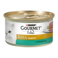 Gourmet Gold Консервы для взрослых кошек паштет с кроликом