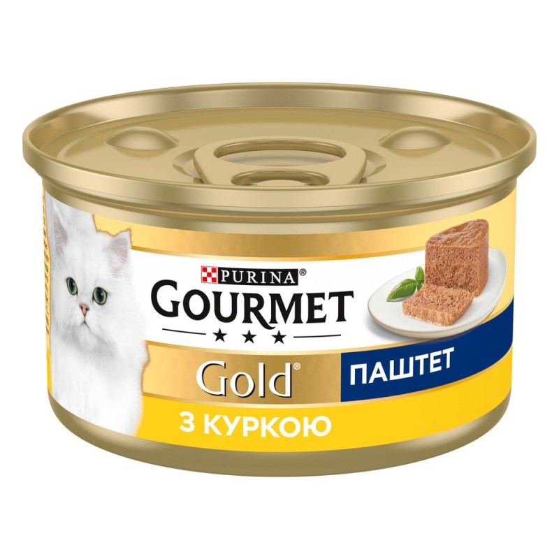 Gourmet Gold Консервы для взрослых кошек паштет с курицей