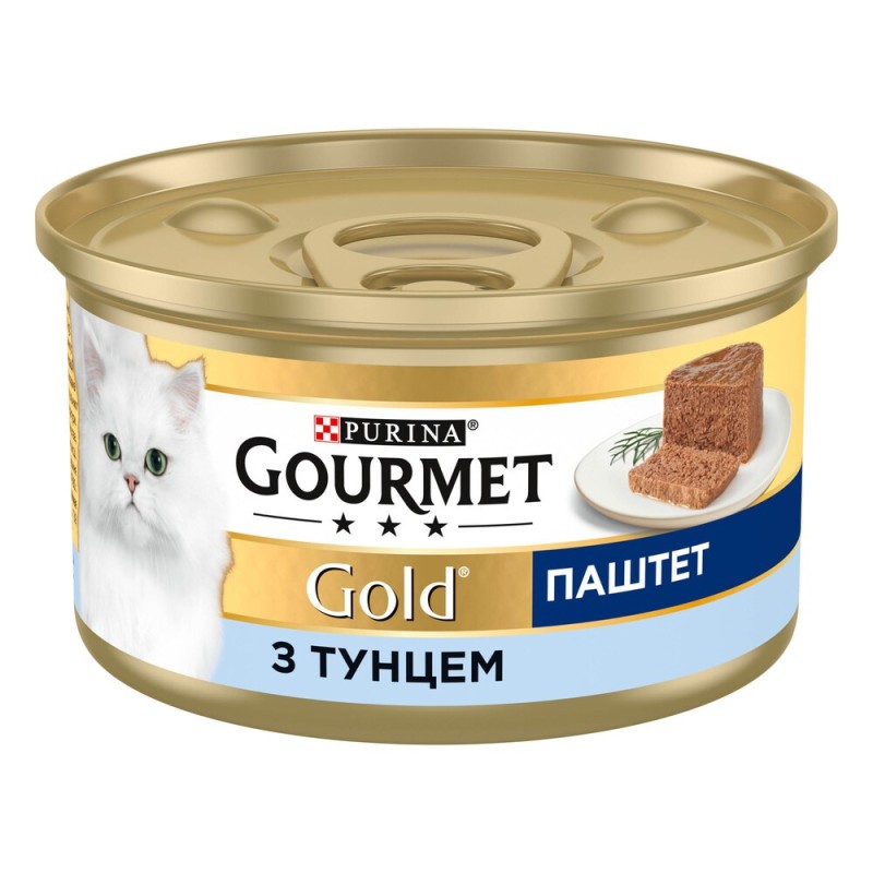Gourmet Gold Консервы для взрослых кошек паштет с тунцом