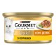 Gourmet Gold Соус Де-Люкс Консервы для взрослых кошек с курицей кусочки в соусе