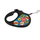 Collar WAUDOG Roulette Leash Поводок-рулетка для собак с рисунком ВАУ
