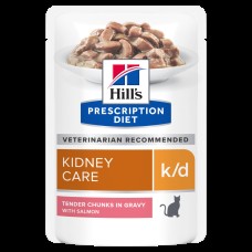 Hills Prescription Diet Feline k/d Kidney Care Salmon Консервы для кошек при почечной недостаточности с лососем