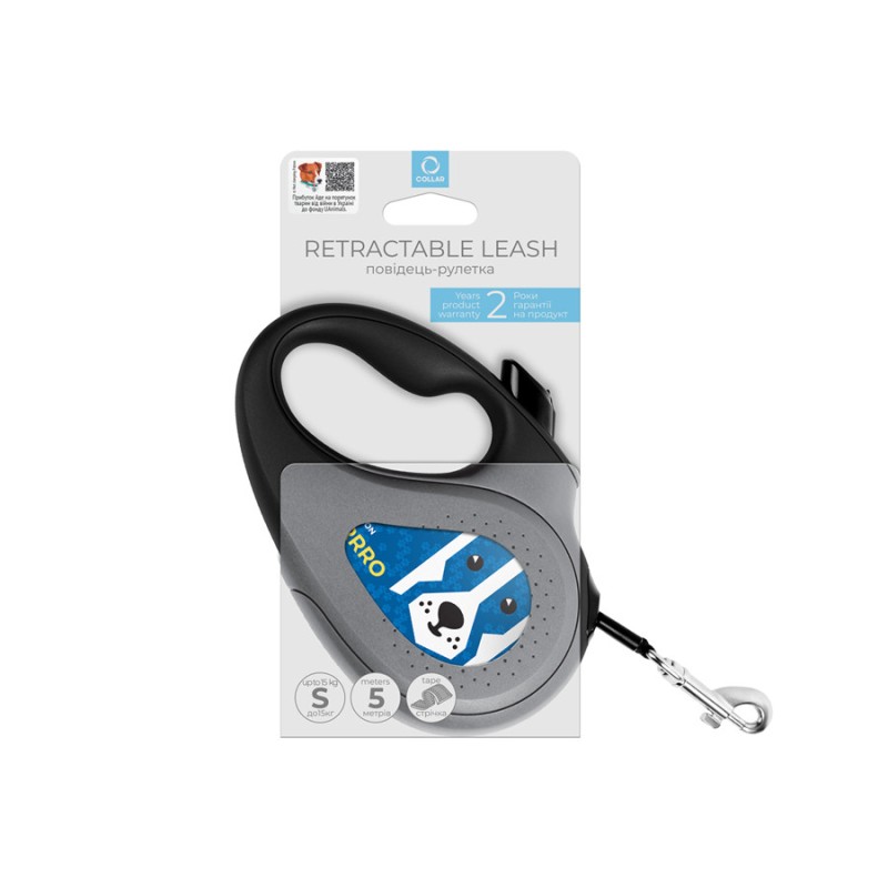 Collar WAUDOG Roulette Leash Поводок-рулетка для собак с рисунком Патрон