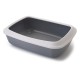 Savic Iriz Cat Litter Tray Туалет для кошек с бортиком серый