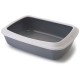 Savic Iriz Cat Litter Tray Туалет для кошек с бортиком серый