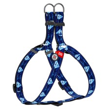 Collar Waudog Nylon Шлея для собак нейлоновая c QR паспортом пластиковая пряжка-фастекс Супермен 1