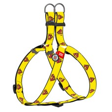 Collar Waudog Nylon Шлея для собак нейлоновая c QR паспортом пластиковая пряжка-фастекс Супермен 2