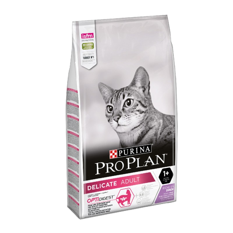 Pro Plan Delicate Turkey Сухой корм для кошек с чувствительным пищеварением
