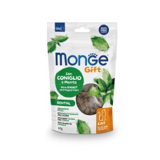 Monge Gift Cat Dental Лакомство для кошек с кроликом и перечной мятой