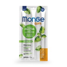 Monge Gift Cat Sterilised Лакомство для стерилизованных кошек с уткой и мелиссой
