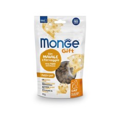 Monge Gift Fussy Cat Лакомство для кошек со свининой и сыром