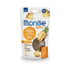 Monge Gift Fussy Cat Лакомство для кошек со свининой и ананасами