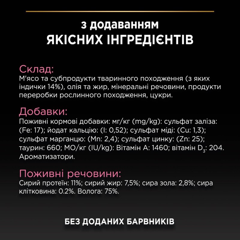Pro Plan Delicate Консервы для кошек с чувствительным пищеварением мусс с индейкой