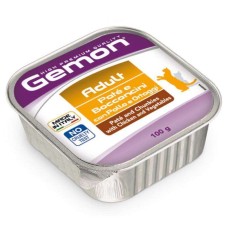 Gemon Adult Cat Консервы для взрослых кошек паштет с курицей и овощами