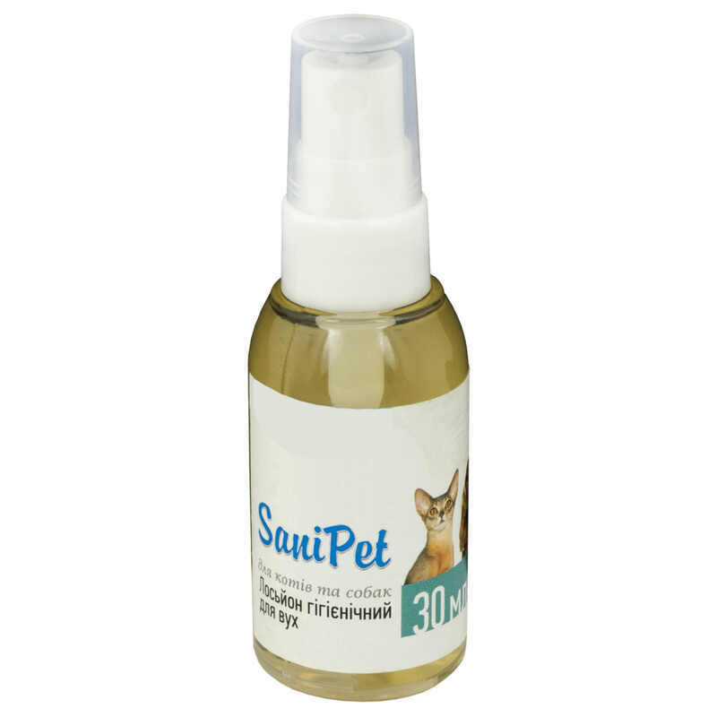 Sani Pet Лосьон-спрей для ухода за ушами кошек и собак