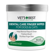 Vet`s Best Clean Teeth Wipes Влажные салфетки для ухода за полостью рта для собак и котов