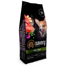 Savory Dog All Breed Sterilised rich in Fresh Turkey Сухой корм для стерилизованных собак всех пород со свежей индейкой