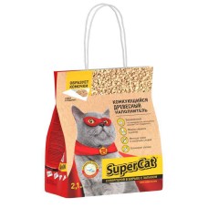 Super Cat Комкующийся Древесный наполнитель для туалета