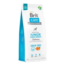 Brit Care Dog Grain-free Junior Large Breed Salmon Беззеровой сухой корм для щенков крупных пород с лососем