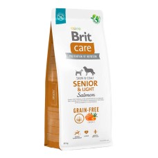 Brit Care Dog Grain-free Senior & Light All Breeds Salmon Беззеровой сухой корм для пожилых собак всех пород с лососем