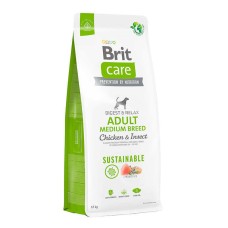 Brit Care Sustainable Adult Dog Medium Breed Chicken & Insect Сухой корм для взрослых собак средних пород с курицей и насекомыми