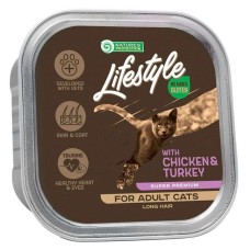 Nature's Protection Lifestyle Cat Adult Long Hair Chicken & Turkey Консервы для взрослых длинношерстных кошек с курицей и индейкой