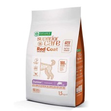 Nature's Protection Junior Superior Care Red Coat Grain Free Mini Breeds Salmon Беззерновой сухой корм для щенком малых пород с рыжим окрасом шерсти