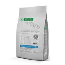 Nature's Protection Dog Adult Superior Care White Grain Free Small Herring Беззерновой корм для взрослых собак мелких пород с белой шерстью с селедкой
