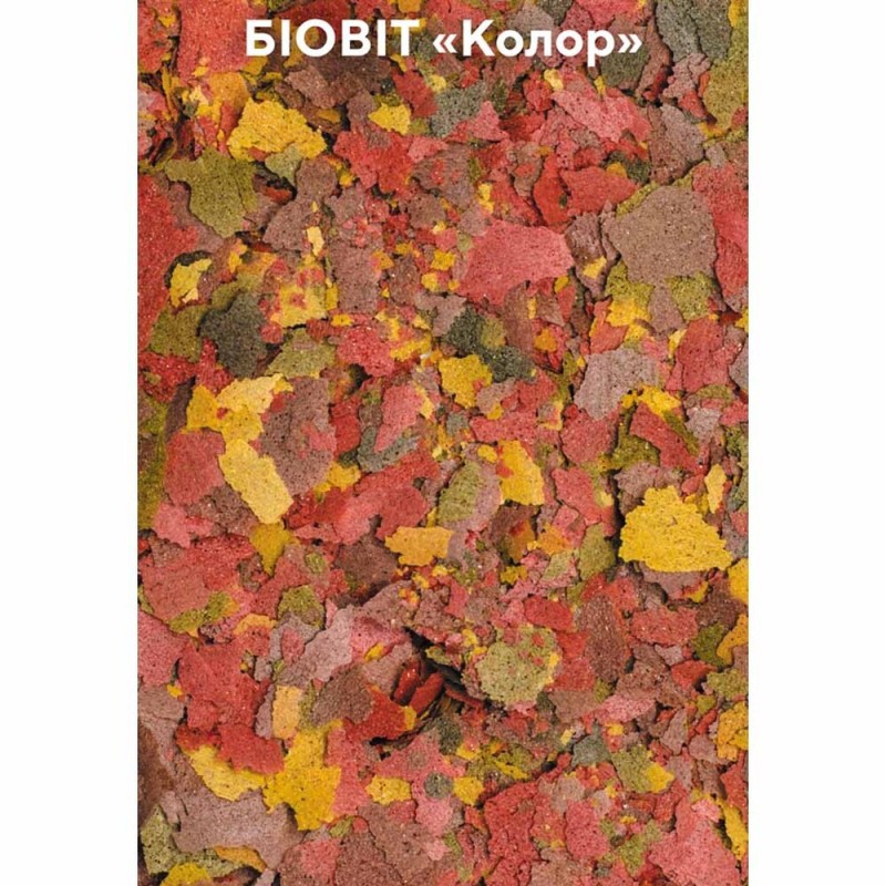 Природа Биовит Колор Корм для яркоокрашенных аквариумных рыб пластинчатый