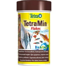 Tetra Min Flakes Основной корм для всех видов аквариумных рыб в виде хлопьев