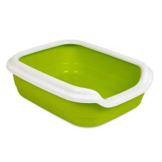 Природа Comfort туалет для кошек с высокими бортами цвет лайм