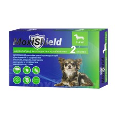 MoxiShield Капли противопаразитарные на холку для собак от 1 до 4 кг