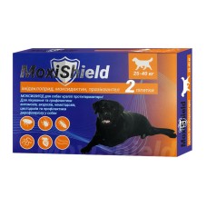 MoxiShield Капли противопаразитарные на холку для собак от 25 до 40 кг