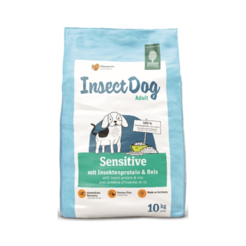 Josera Green Petfood InsectDog Adult Sensitive mit Insektenprotein & Reis Беззерновой сухой корм для взрослых собак с чувствительным пищеварением