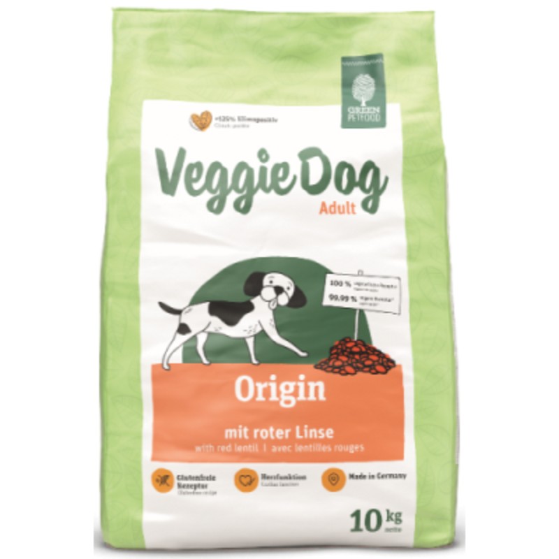 Josera Green Petfood VeggieDog Adult Origin mit roter Linse Беззерновой вегетарианский сухой корм для взрослых собак с красной чечевицей