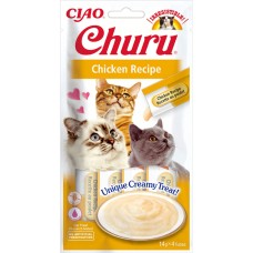 INABA Churu Жидкое лакомство для кошек сливочный мусс с курицей