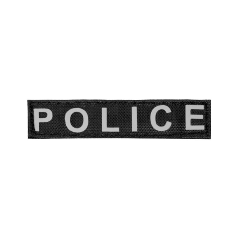 Collar Dog Extremе Ошейник для собак нейлоновый регулируемый на липучке черный POLICE