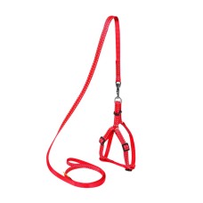 Collar Dog Extremе Шлея нейлоновая регулируемая с поводком красная