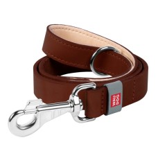 Collar Waudog Classic Поводок для собак кожаный коричневый