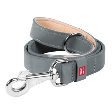 Collar Waudog Classic Поводок для собак кожаный серый