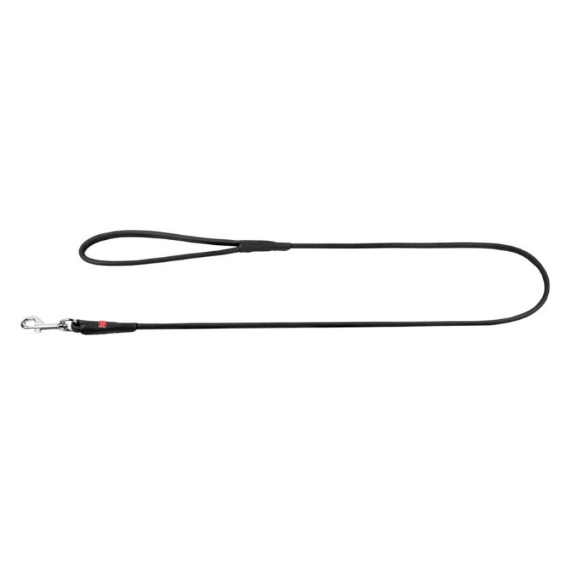 Collar Waudog Soft Поводок для собак кожаный круглый черный 183 см