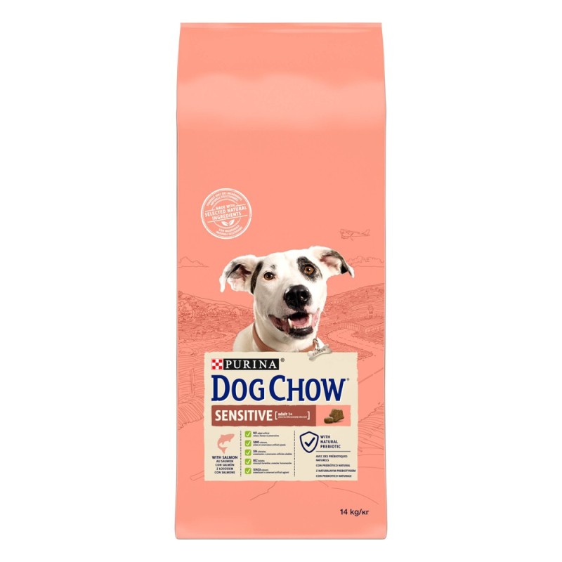 Dog Chow Adult Sensitive Сухий корм для дорослих собак з чутливим травленням з лососем