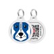 Collar Waudog Smart ID Адресник с QR-кодом металлический с рисунком Патрон