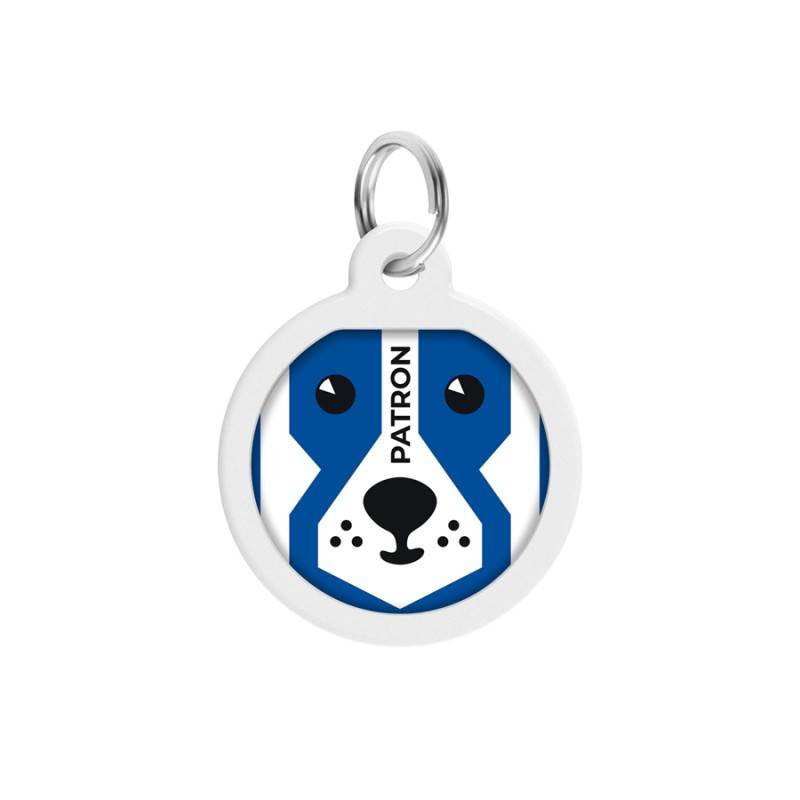 Collar Waudog Smart ID Адресник с QR-кодом металлический с рисунком Патрон