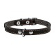 Collar Ошейник для собак кожаный одинарный черный