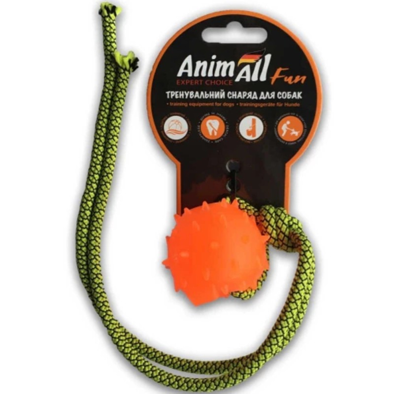 AnimAll Fun Игрушка для собак Шар с канатом