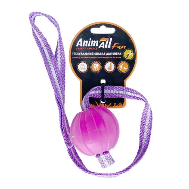 AnimAll Fun Игрушка для собак Мяч Тренинг со шлейкой